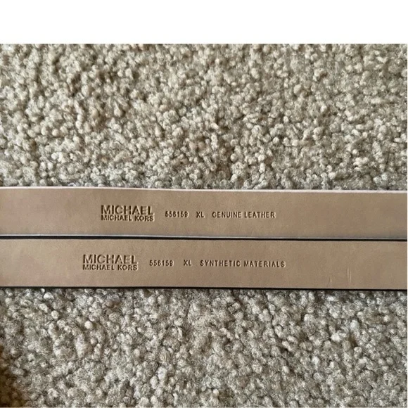 Michael Kors Women’s Genuine Leather 2 For 1 Belt Set.size XL. NWT
